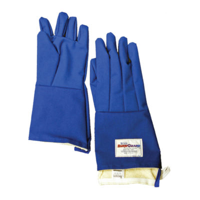 BurnGuard Nomex Oven Glove Kevlar Fiber Puppet Palm 12L Blue