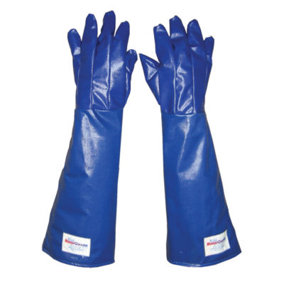 Tucker Safety Burnguard® QuicKlean™ Blue VaporGuard™ Oven Mitt - 18L